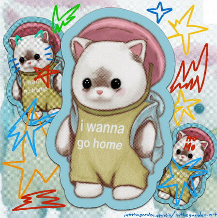 Mom pls pick me up - Sylvanian Families Sticker