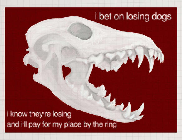I bet on losing dogs - Mitski Sticker