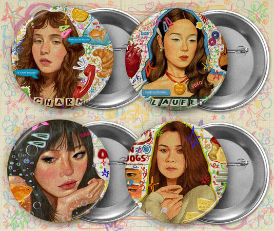 Clairo, Laufey, Beabadoobee, Mitski. (sold separately).